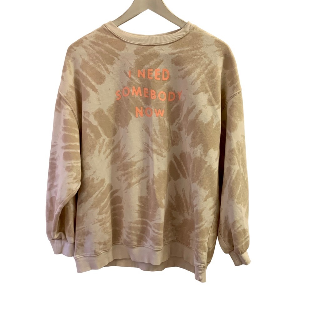 Shawn Mendes Tan Tie Dye Crewneck Sweatshirt Women’s Size Medium - Picture 1 of 8